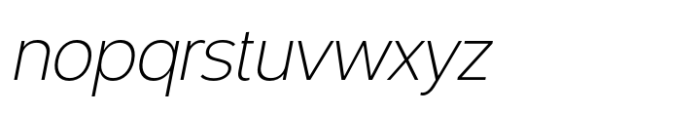 Articulo Extra Light Slanted Font LOWERCASE