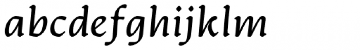 Artifex CF Book Italic Font LOWERCASE