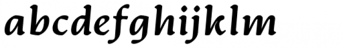 Artifex CF Heavy Italic Font LOWERCASE