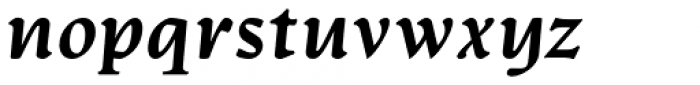 Artifex CF Heavy Italic Font LOWERCASE