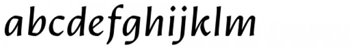 Artifex Hand CF Book Italic Font LOWERCASE