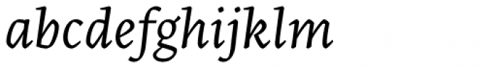 Artigo Pro Book Italic Font LOWERCASE