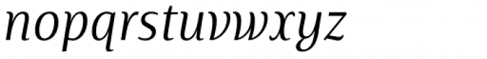 Artigua Light Italic Font LOWERCASE