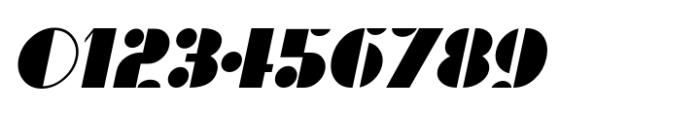 Artistic Deco JNL Oblique Font OTHER CHARS