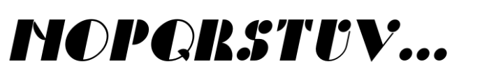 Artistic Deco JNL Oblique Font UPPERCASE