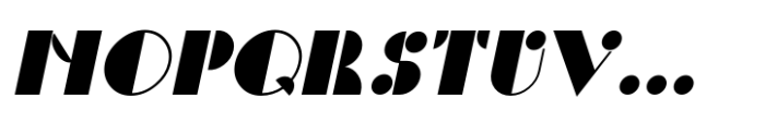Artistic Deco JNL Oblique Font LOWERCASE
