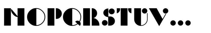 Artistic Deco JNL Regular Font LOWERCASE