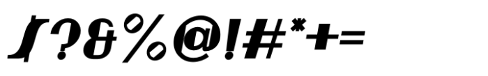 Artisual Deco Bold Italic Font OTHER CHARS