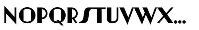 Artisual Deco Bold Font UPPERCASE