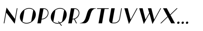 Artisual Deco Light Italic Font UPPERCASE