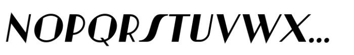 Artisual Deco Regular Italic Font UPPERCASE