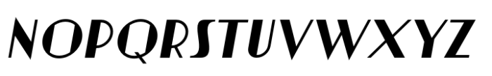Artisual Deco Regular Italic Font LOWERCASE
