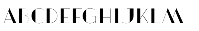 Artisual Deco Thin Font UPPERCASE