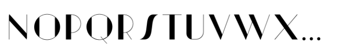 Artisual Deco Thin Font UPPERCASE