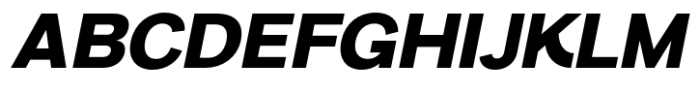 Artlab Black Italic Font UPPERCASE