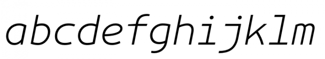 Artnoova MS Light Italic Font LOWERCASE