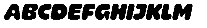Arton Slant Font UPPERCASE