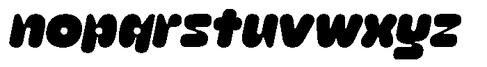 Arton Slant Font LOWERCASE