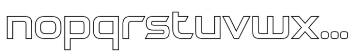 Artos Outline Font LOWERCASE