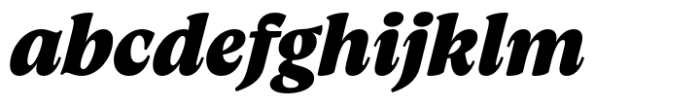 Artusi Extrabold Italic Font LOWERCASE