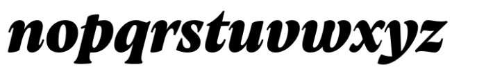 Artusi Extrabold Italic Font LOWERCASE