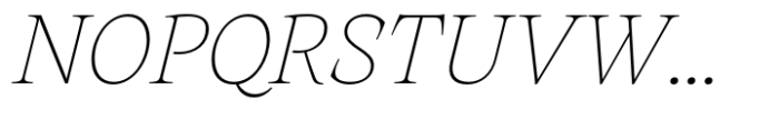 Artusi Extralight Italic Font UPPERCASE