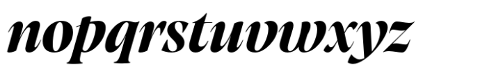 Artusi Grande Bold Italic Font LOWERCASE