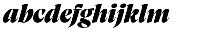 Artusi Grande Extrabold Italic Font LOWERCASE