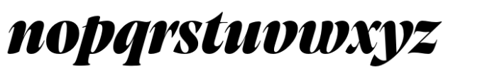 Artusi Grande Extrabold Italic Font LOWERCASE