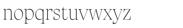 Artusi Grande Extralight Font LOWERCASE