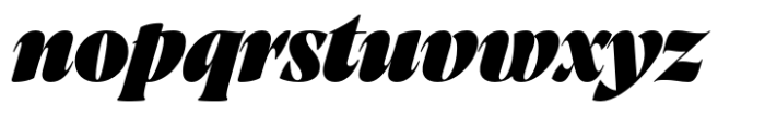 Artusi Grande Heavy Italic Font LOWERCASE