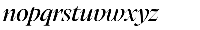 Artusi Grande Italic Font LOWERCASE