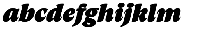 Artusi Heavy Italic Font LOWERCASE