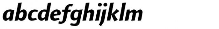 Arum Sans ExtraBold Italic Font LOWERCASE