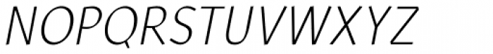 Arum Sans Light Italic Font UPPERCASE