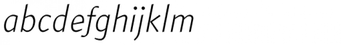 Arum Sans Light Italic Font LOWERCASE