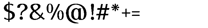 Arumira Bold Font OTHER CHARS