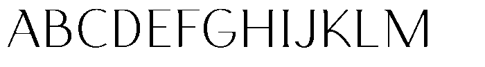 Arumira Extra Light Font UPPERCASE