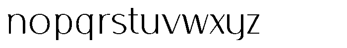 Arumira Extra Light Font LOWERCASE