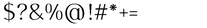 Arumira Light Font OTHER CHARS