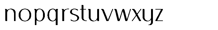 Arumira Light Font LOWERCASE