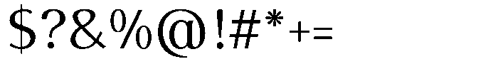 Arumira Medium Font OTHER CHARS