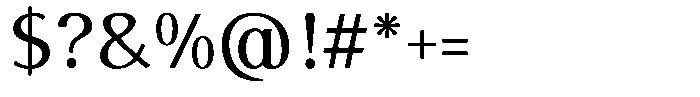 Arumira Semi Bold Font OTHER CHARS