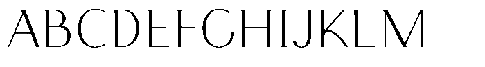 Arumira Thin Font UPPERCASE
