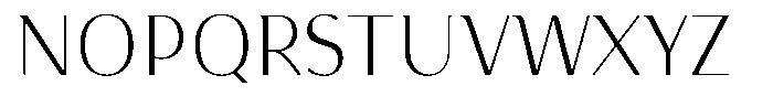 Arumira Thin Font UPPERCASE