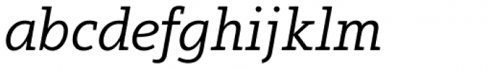 Arventa Slab Pro Italic Font LOWERCASE