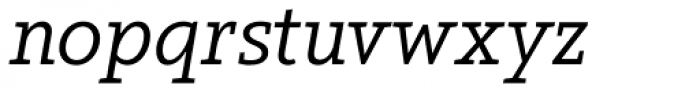 Arventa Slab Pro Italic Font LOWERCASE
