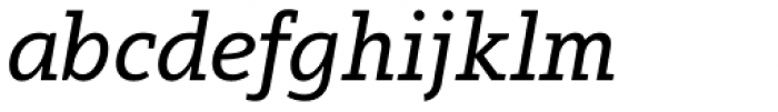 Arventa Slab Pro Medium Italic Font LOWERCASE