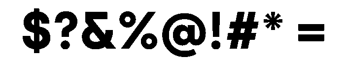 Archia Bold Font OTHER CHARS