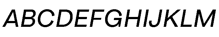 ArchiveGrotesk 400Italic Instance Font UPPERCASE